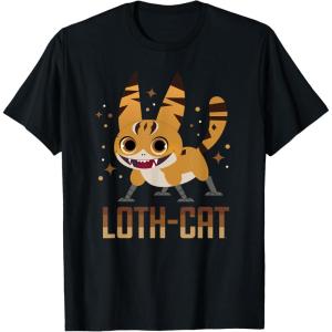 imageStar Wars Galaxy of Creatures Galactic Pals Happy LothCat TShirtBlack