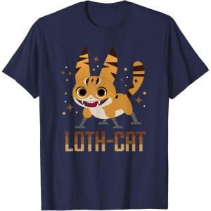 imageStar Wars Galaxy of Creatures Galactic Pals Happy LothCat TShirtNavy Blue