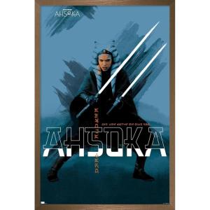 imageTrends International Star Wars Ahsoka  Blue Wall Poster 34L x 224W Premium Unframed VersionBronze Framed Version