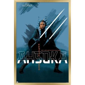 imageTrends International Star Wars Ahsoka  Blue Wall Poster 34L x 224W Premium Unframed VersionGold Framed Version