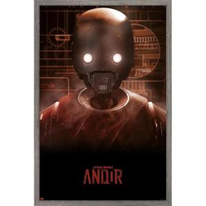 imageTrends International Star Wars Andor Season 2  K2SO Wall Poster 34L x 224W Premium Unframed VersionBarnwood Framed Version