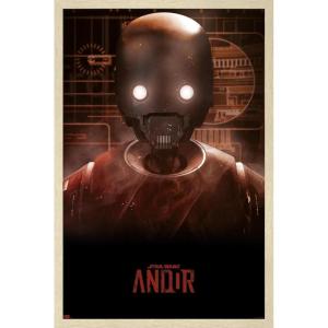 imageTrends International Star Wars Andor Season 2  K2SO Wall Poster 34L x 224W Premium Unframed VersionBlonde Framed Version