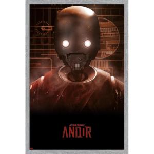 imageTrends International Star Wars Andor Season 2  K2SO Wall Poster 34L x 224W Premium Unframed VersionGray Framed Version