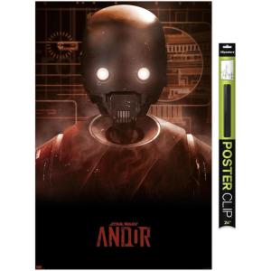 imageTrends International Star Wars Andor Season 2  K2SO Wall Poster 34L x 224W Premium Unframed VersionPremium Poster  Clip Bundle