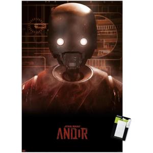 imageTrends International Star Wars Andor Season 2  K2SO Wall Poster 34L x 224W Premium Unframed VersionPremium Poster  Mount Bundle