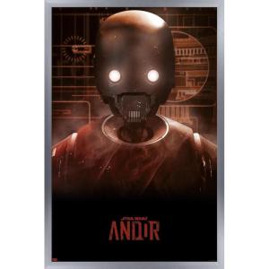 imageTrends International Star Wars Andor Season 2  K2SO Wall Poster 34L x 224W Premium Unframed VersionSilver Framed Version