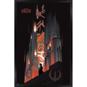 imageTrends International Star Wars Andor Season 2  Skyline Wall Poster 34L x 224W Premium Unframed VersionBlack Framed Version