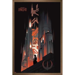 imageTrends International Star Wars Andor Season 2  Skyline Wall Poster 34L x 224W Premium Unframed VersionBronze Framed Version