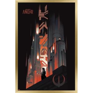 imageTrends International Star Wars Andor Season 2  Skyline Wall Poster 34L x 224W Premium Unframed VersionGold Framed Version