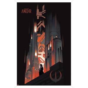 imageTrends International Star Wars Andor Season 2  Skyline Wall Poster 34L x 224W Premium Unframed VersionWhite Framed Version
