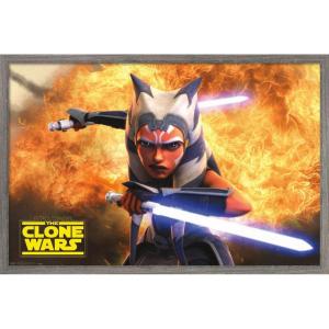 imageTrends International Star Wars The Clone Wars  Ahsoka Tano Wall Poster 22375quot x 34quot Premium Unframed VersionBarnwood Framed Version