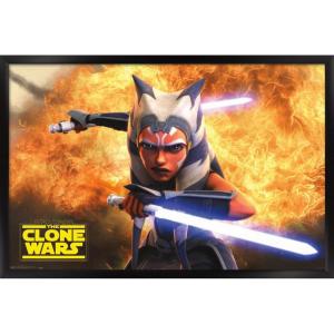 imageTrends International Star Wars The Clone Wars  Ahsoka Tano Wall Poster 22375quot x 34quot Premium Unframed VersionBlack Framed Version