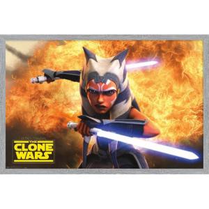 imageTrends International Star Wars The Clone Wars  Ahsoka Tano Wall Poster 22375quot x 34quot Premium Unframed VersionGray Framed Version