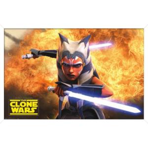 imageTrends International Star Wars The Clone Wars  Ahsoka Tano Wall Poster 22375quot x 34quot Premium Unframed VersionWhite Framed Version