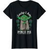imageNEW Star Wars St Patricks Day Lucky Yoda Pinch Me Not Funny TShirtBlack