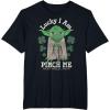 imageNEW Star Wars St Patricks Day Lucky Yoda Pinch Me Not Funny TShirtBlack