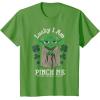 imageNEW Star Wars St Patricks Day Lucky Yoda Pinch Me Not Funny TShirtGrass Green