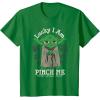 imageNEW Star Wars St Patricks Day Lucky Yoda Pinch Me Not Funny TShirtKelly Green