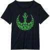 imageStar Wars Rebel Alliance Green Shamrocks St Patricks Day TShirtBlack