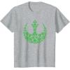 imageStar Wars Rebel Alliance Green Shamrocks St Patricks Day TShirtHeather Grey