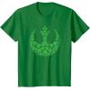 imageStar Wars Rebel Alliance Green Shamrocks St Patricks Day TShirtKelly Green