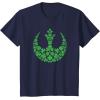 imageStar Wars Rebel Alliance Green Shamrocks St Patricks Day TShirtNavy Blue