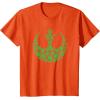 imageStar Wars Rebel Alliance Green Shamrocks St Patricks Day TShirtOrange