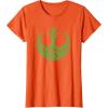 imageStar Wars Rebel Alliance Green Shamrocks St Patricks Day TShirtOrange