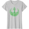 imageStar Wars Rebel Alliance Green Shamrocks St Patricks Day TShirtSilver Grey