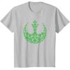 imageStar Wars Rebel Alliance Green Shamrocks St Patricks Day TShirtSilver Grey