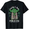 imageNEW Star Wars St Patricks Day Lucky Yoda Pinch Me Not Funny TShirtBlack