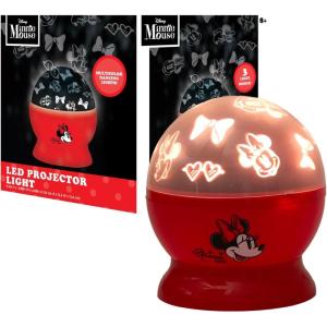 imageIdea Nuova Star Wars The Mandalorian Featuring Grogu Rotating LED Projection Kids Lamp and NightlightMinnie Mouse  Red