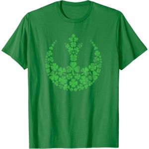 imageStar Wars Rebel Alliance Green Shamrocks St Patricks Day TShirtKelly Green