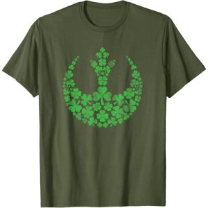 imageStar Wars Rebel Alliance Green Shamrocks St Patricks Day TShirtOlive Green