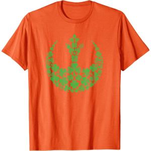 imageStar Wars Rebel Alliance Green Shamrocks St Patricks Day TShirtOrange