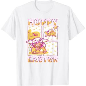 imageStar Wars The Mandalorian Easter Grogu Frog Snacks Panels TShirtWhite