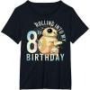 imageStar Wars BB8 ampamp DO Rolling Into My 8th Birthday TShirtBlack