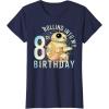 imageStar Wars BB8 ampamp DO Rolling Into My 8th Birthday TShirtNavy Blue