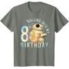 imageStar Wars BB8 ampamp DO Rolling Into My 8th Birthday TShirtOlive Heather