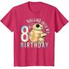 imageStar Wars BB8 ampamp DO Rolling Into My 8th Birthday TShirtRed Heather