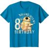 imageStar Wars BB8 ampamp DO Rolling Into My 8th Birthday TShirtSapphire Blue