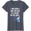 imageStar Wars I Was Born A Long Time Ago 50th Birthday Disney TShirtHeather Blue