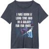 imageStar Wars I Was Born A Long Time Ago 50th Birthday Disney TShirtHeather Blue