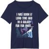 imageStar Wars I Was Born A Long Time Ago 50th Birthday Disney TShirtNavy Blue