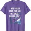 imageStar Wars I Was Born A Long Time Ago 50th Birthday Disney TShirtPurple Heather