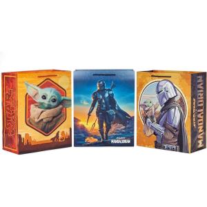 imageHallmark 13quot Large Star Wars Gift Bag with Tissue Paper Baby Yoda The Child The Mandalorian for Christmas Birthdays Baby Showers Halloween May the 4thLarge Gift Bags 3count