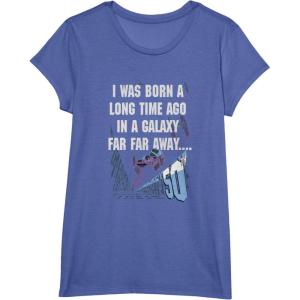 imageStar Wars I Was Born A Long Time Ago 50th Birthday Disney TShirtBright Blue Heather