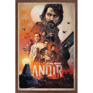 imageTrends International Star Wars Andor  One Sheet Wall Poster 22375quot x 34quot Premium Unframed VersionMahogany Framed Version