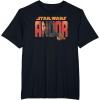 imageStar Wars Andor Cassian Photo Text Fill TShirtBlack