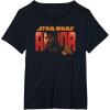 imageStar Wars Andor Cassian Photo Text Fill TShirtBlack